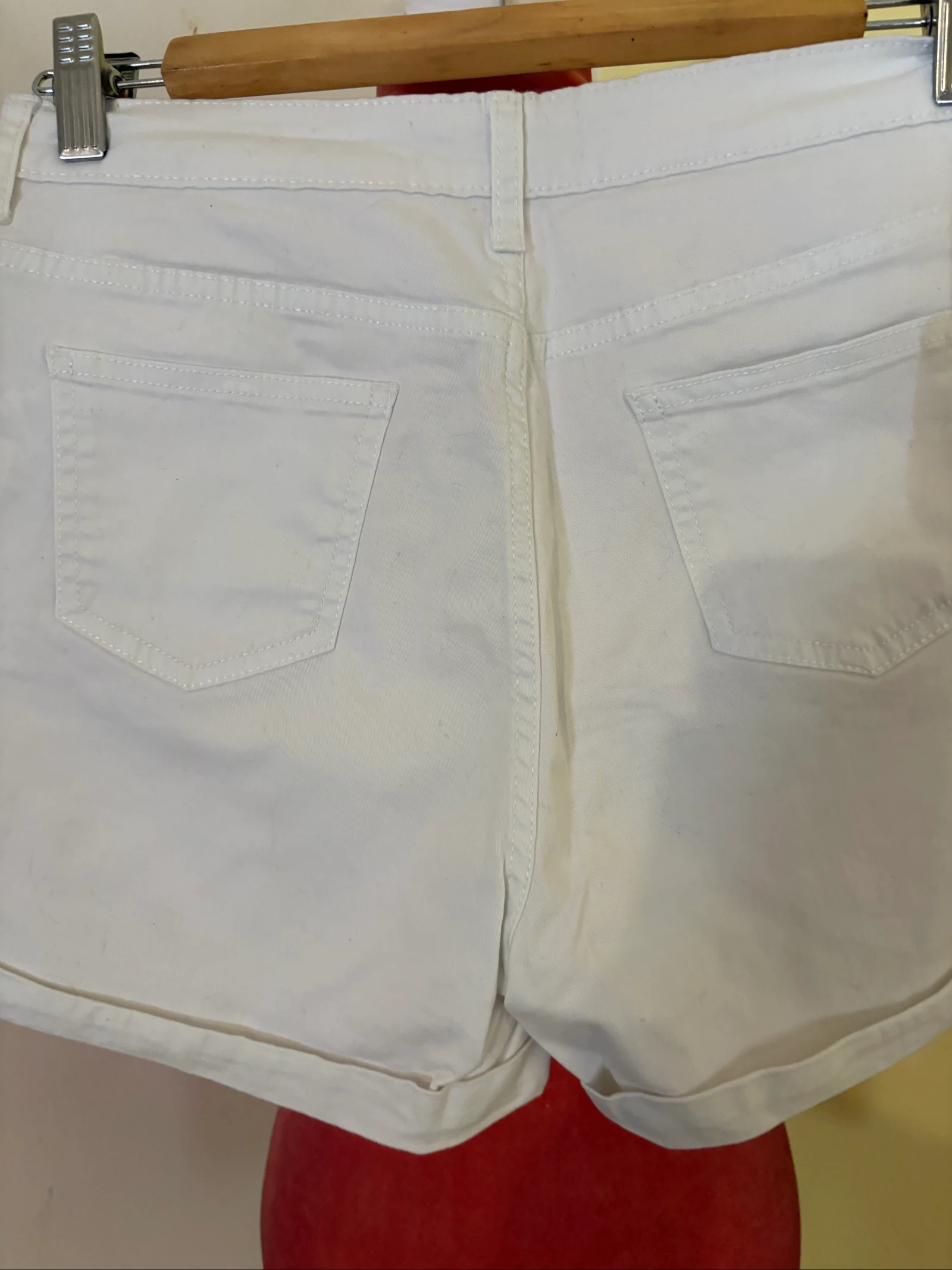 Shorts Branco Denim gevouwen zoom – photo 5